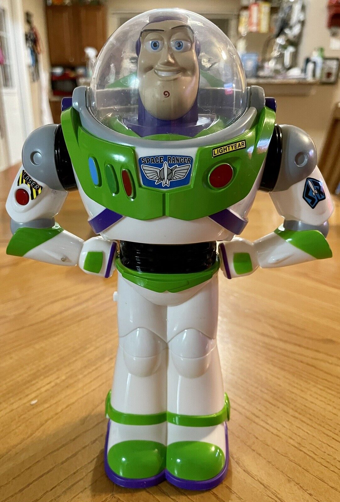 Brand New Buzz Lightyear Bubble Blower Light Up Toy Story Not Working V7