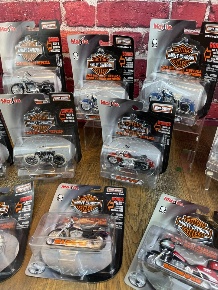 批量 19 件 全新带盒 - MAISTO HARLEY-Davidson 系列 1/24 压铸摩托车 — 第 4/4 张图片