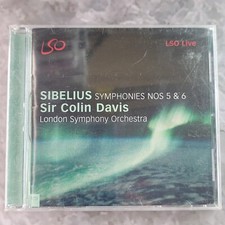 Sir Colin Davis Siblius Symphonies NOS 5&6 London Symphony Orchestra New CD 2003