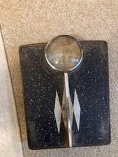 Vintage Detecto Black Vegas bathroom scale. Works.