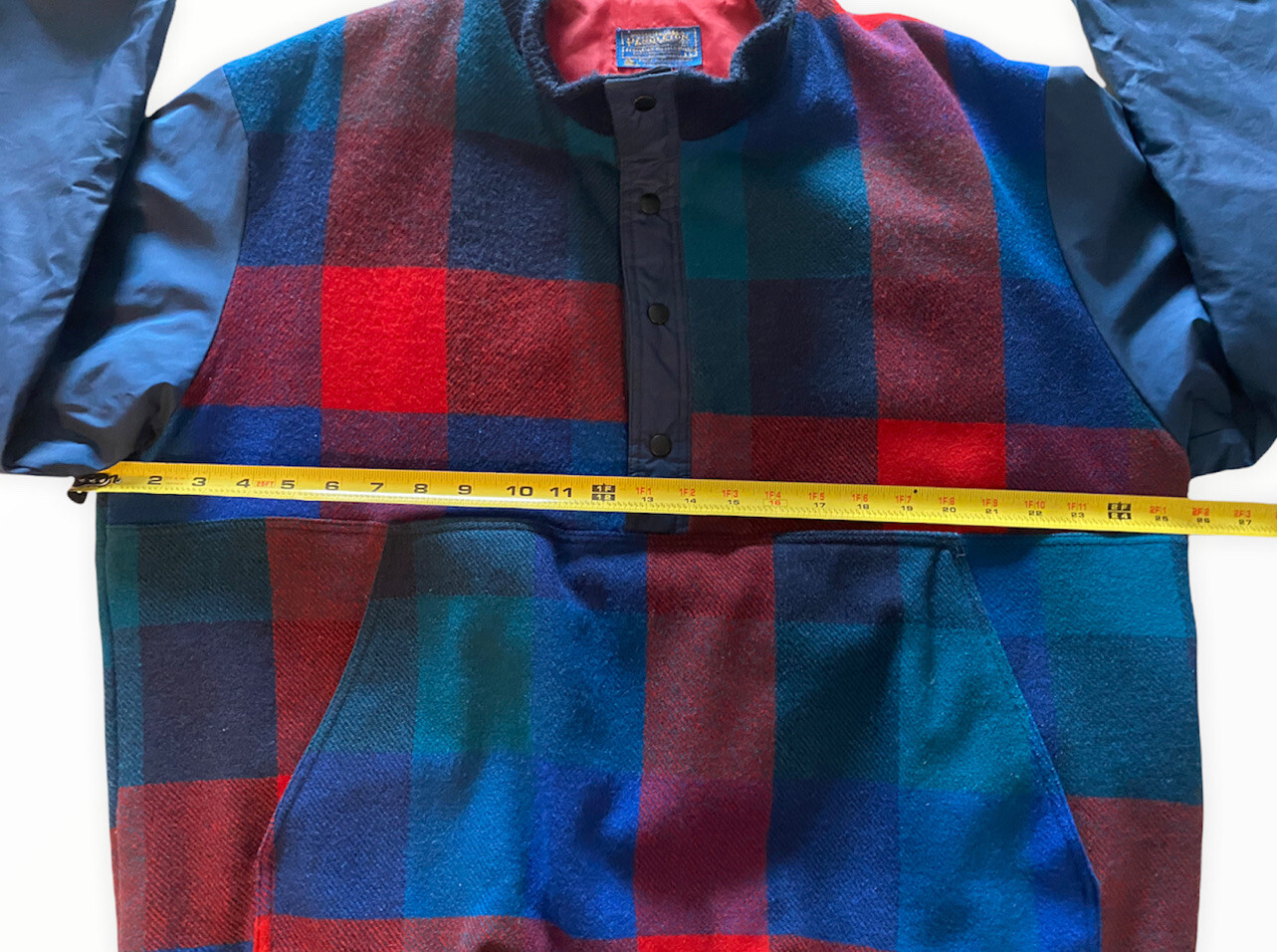 Vintage Pendleton Lobo Snap Pullover Wool Bomber … - image 8