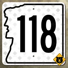New Hampshire state route 118 highway road sign Old Man of the Mountain 12x12