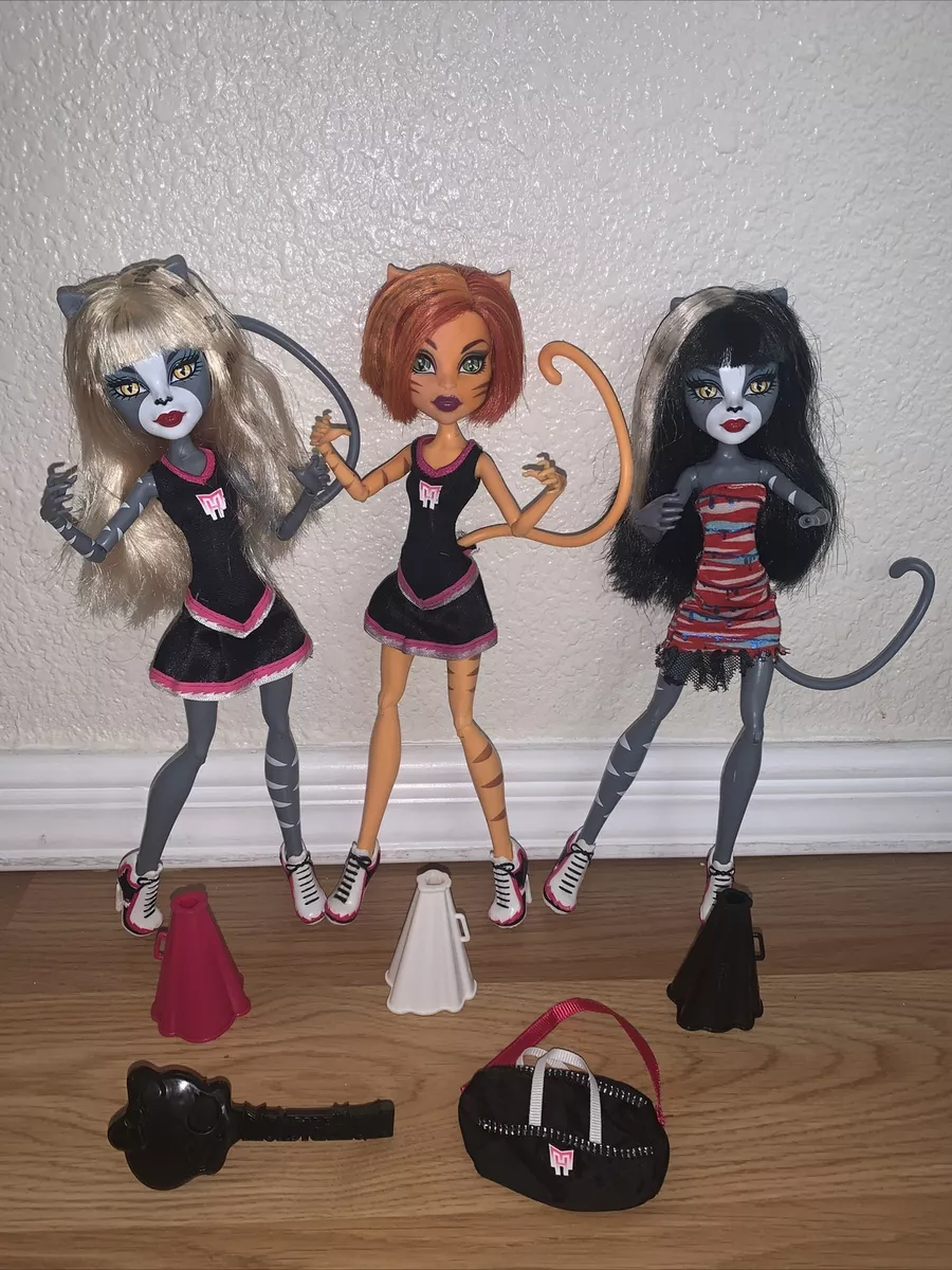 Monster High Hissfits 3 pack dolls set with Purrsephone, Meowlody