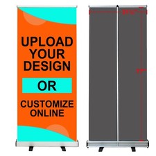 31.5x80  Standard Retractable Roll Up Banner Stand  Free  Eco-friendly Printing