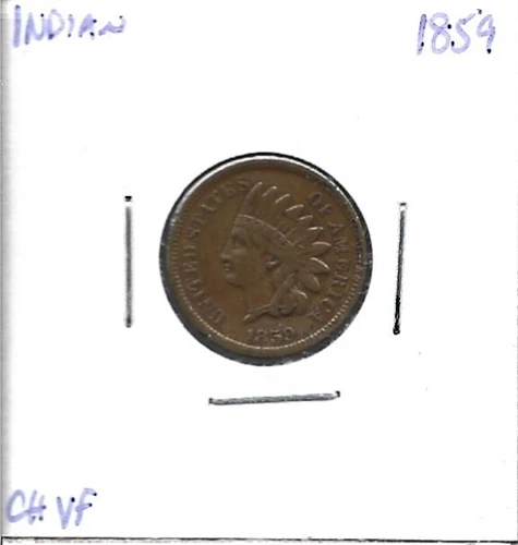1859 Indian Head Cent VF