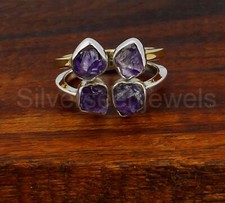Natural Amethyst Ring, 925 Sterling Silver Ring, Designer Ring Women's Ring