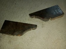 coppia di mensole antiche da mobile dell ' 800 in noce