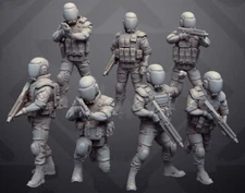 Space Marines Army 7-Pk 3D Printed Models