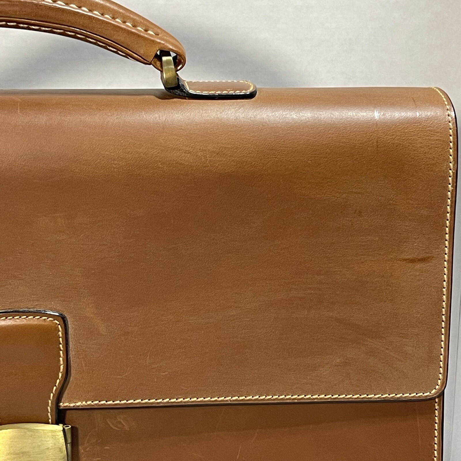 Dunhill Of London Cowhide Bridle Leather Briefcase F16060T Used With Tags eBay