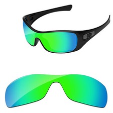 Lenslog Bluish Green Mirror Polarized Replacement Lenses For-Oakley Antix
