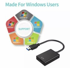 HD 1080P USB 3.0 to HDMI Video Cable Adapter For PC Laptop HDTV LCD TV Converter
