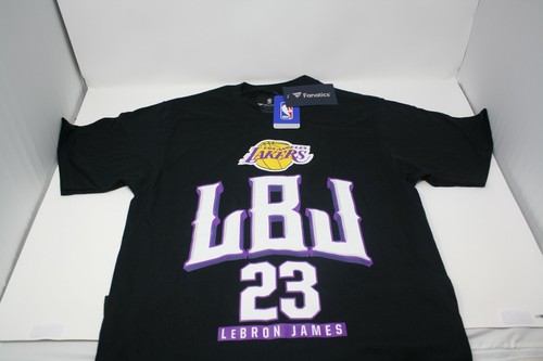 Los Angeles Lakers LeBron James Fanatics schwarz LBJ 23 T-Shirt neu mit Etikett S M L - Bild 5 von 7