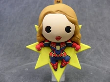 Marvel Holiday NEW * Captain Marvel Clip * Blind Bag Opened Christmas Keychain