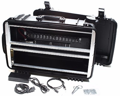 Synthrotek Portable Powered Eurorack Case 104HP 6U + 1U (7U) Rugged Modular Case