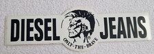 ORIGINAL DIESEL JEANS STICKER Werbe Aufkleber  Irokese Only the Brave 80er J.