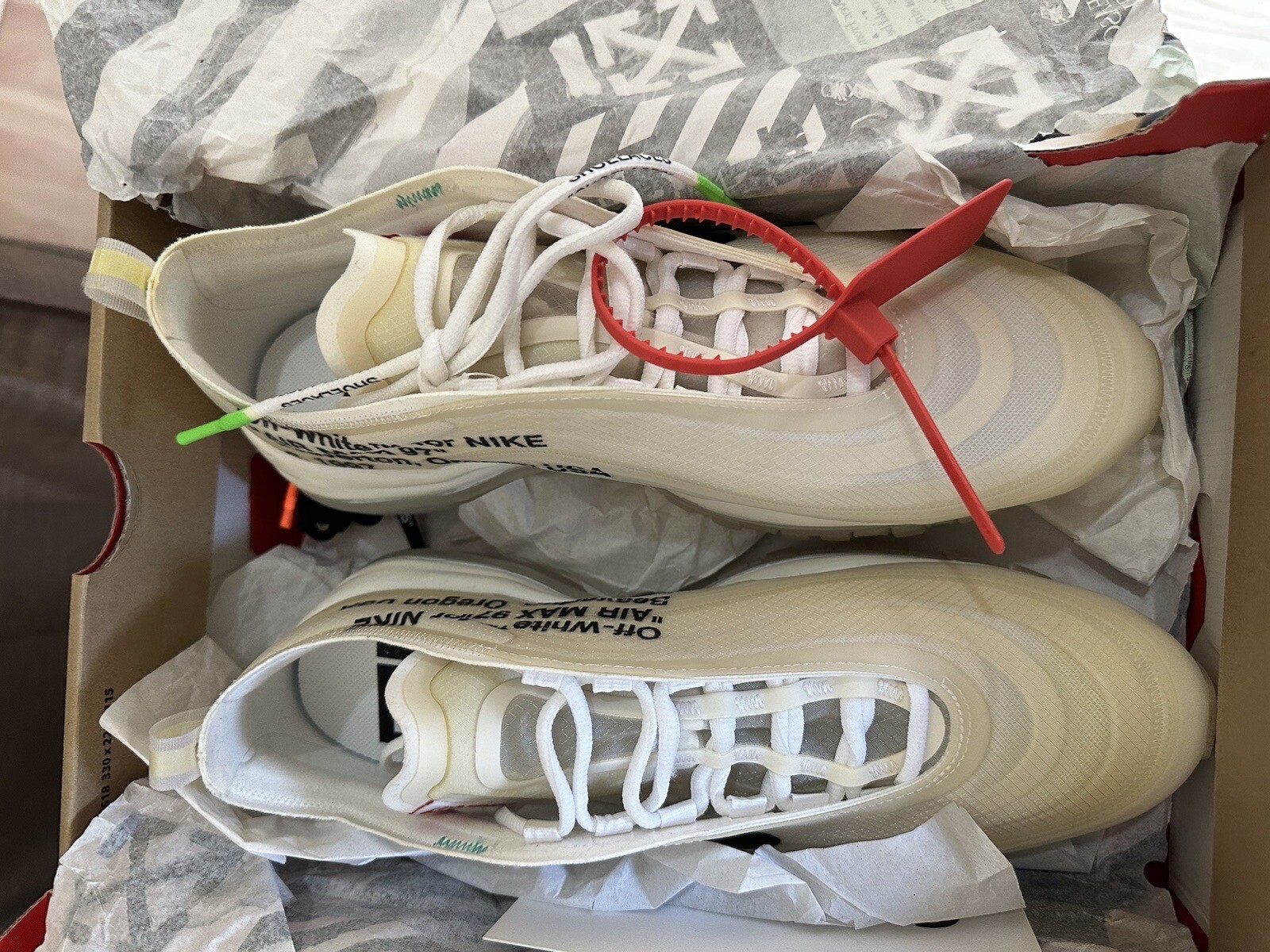 OFF WHITE X NIKE Nike Air Max 97 X bianche taglia UK 9