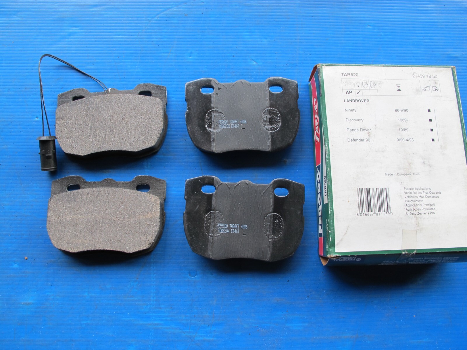 Plaquettes de freins avant Ferodo anti-sifflement pour Land Rover Defender 90