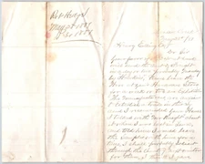 1881 ALS from Robt. Hedge Meadow Creek, MT to Henry Elling* ..Hardware Store.