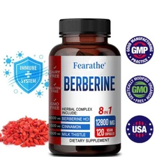 Berberine with Ceylon Cinnamon 6000mg 120 Capsules Heart Health & Immunity
