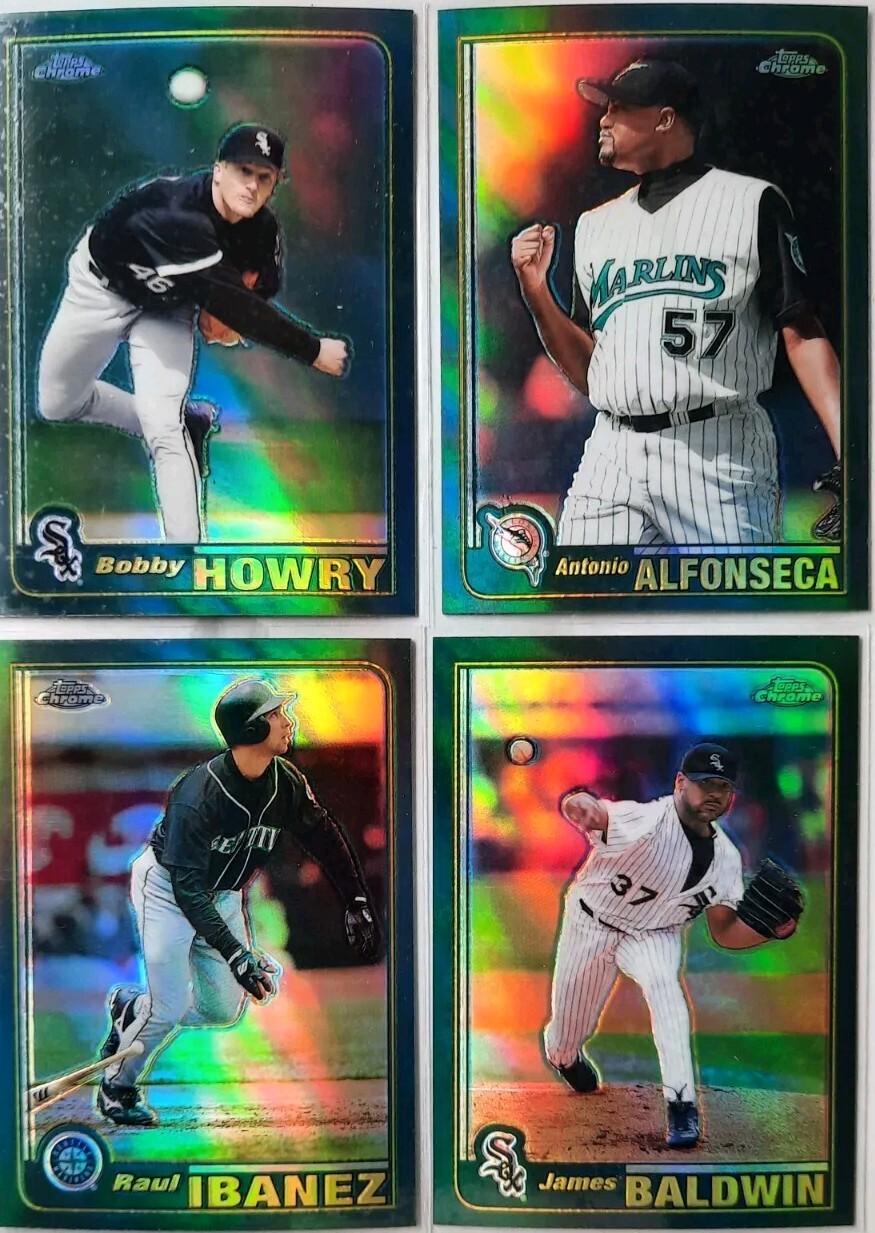 2001 topps chrome retrofractor baseball lot of4 Howry, Alfonseca,Ibanez ...