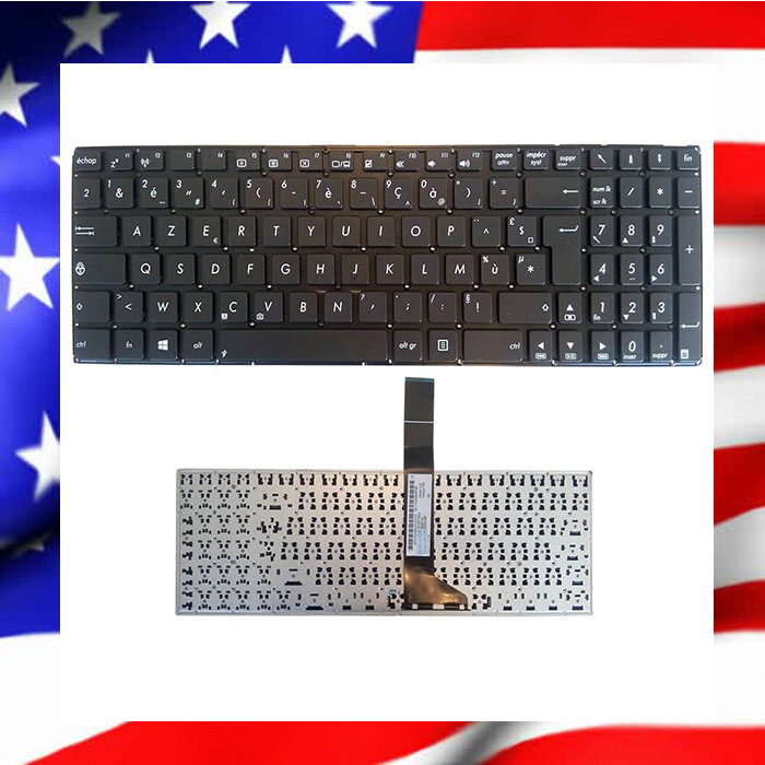 Clavier AZERTY pour Asus K550V Idéal pour le Télétravail Noir