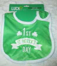 Luck To You 1st St. Patrick's Day Baby Bib