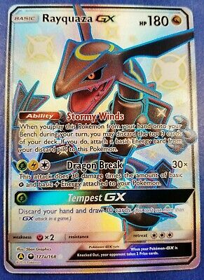 Pokemon - Rayquaza GX *Shiny Ultra Rare* Hidden Fates Promo 177a/168 ( –  Envoy Cards