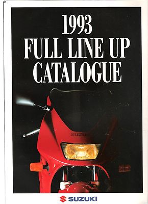 Suzuki Range 1993 UK brochure RGV250 RGV250N RG125F Gamma | eBay