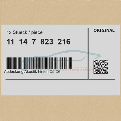 Original BMW 11147823216 - Abdeckung Akustik hinten X5 X6 | eBay