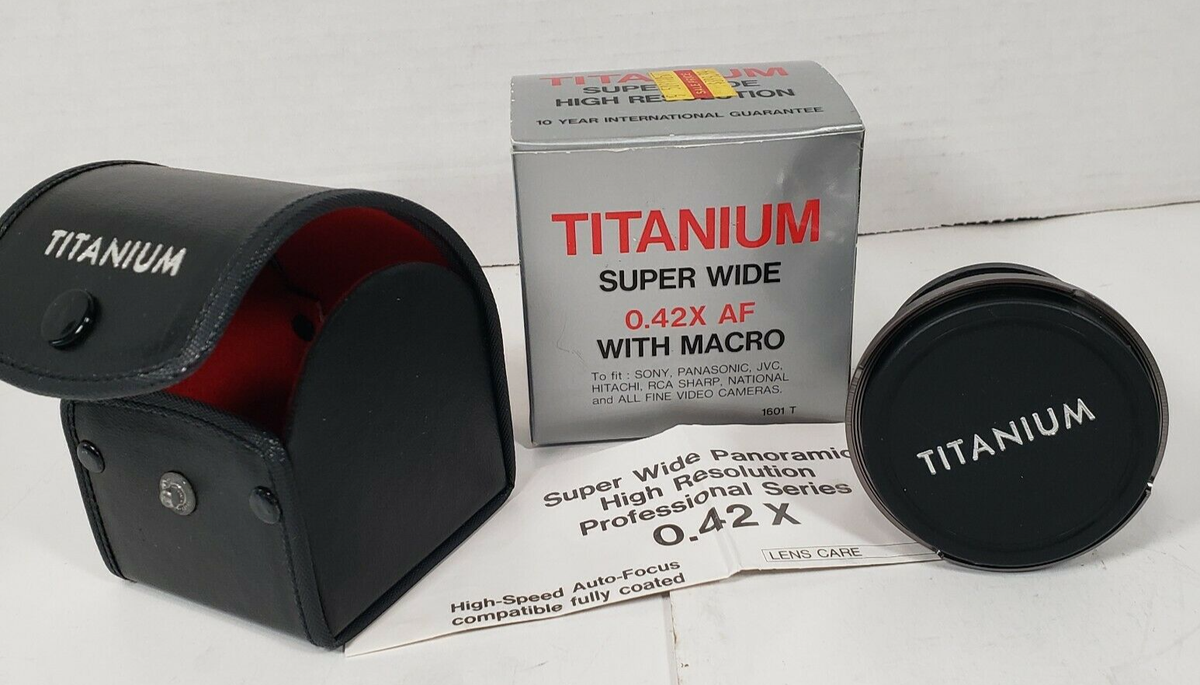 VTG Titanium Super Wide 0.42X AF Macro Lens Fits: All Fine SLR