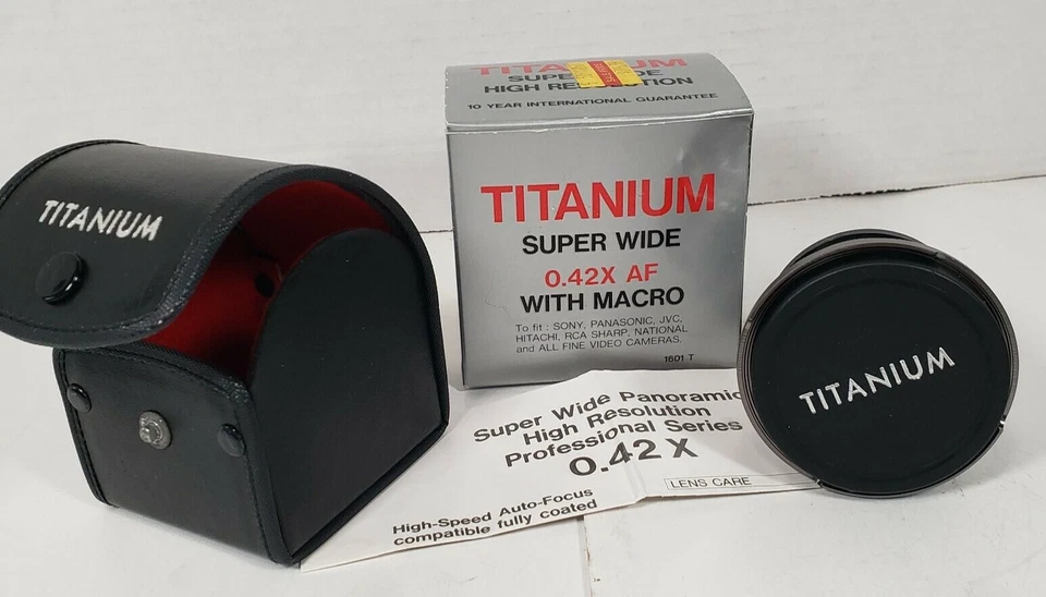 VTG Titanium Super Wide 0.42X AF Macro Lens Fits: All Fine SLR & Video Cameras - Image 4 of 4