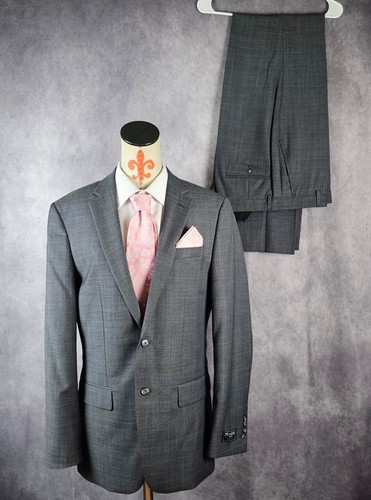 NUEVO CON ETIQUETAS $600 Jos.A.Bank Ejecutivo Para Hombres Traje Calce Ajustado 41L Blazer 34W UNF Pantalones Lana