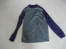 Rawlings Men’s Long Sleeve Baseball Base Layer Shirt Gray Purple Polyester Small