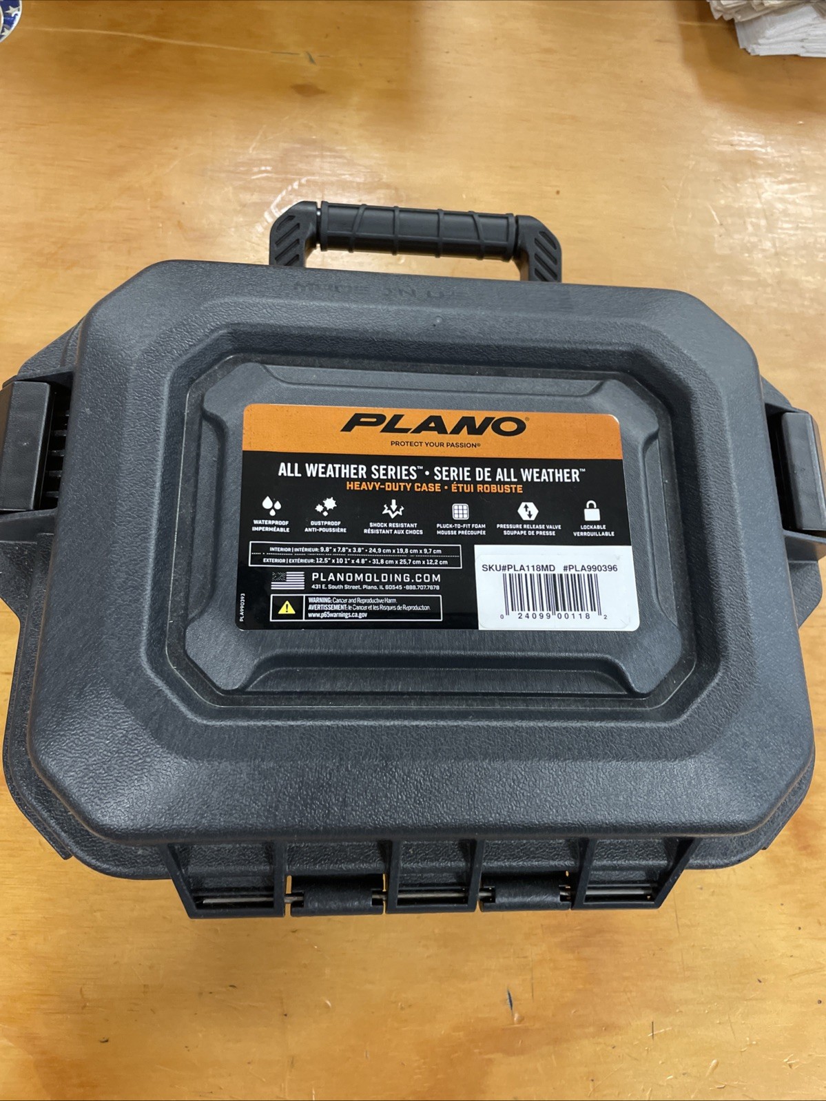 Plano PLA118MD All-Weather AW2 Single Pistol Case - Black