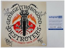 George Thorogood & The Destroyers Signed Album Cover Poster Flat ACOA