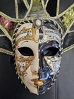 venetian mask with musical notes