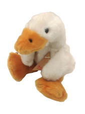 Rarität mit Holzetikett SIGIKID Stofftier GANS Schlenker 20 cm vintage Sammler