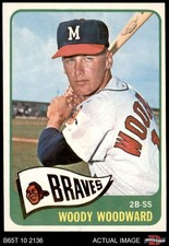 1965 Topps #487 Woody Woodward Braves 8 - NM/MT