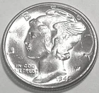 1945 D MERCURY DIME GEM BU No Reserve  *J1936