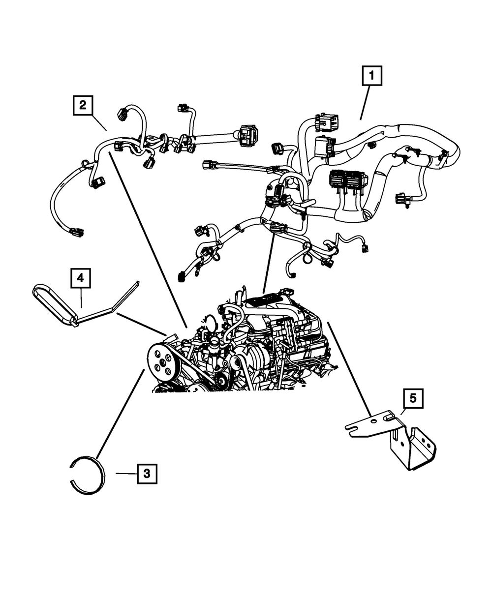 Genuine Mopar Engine Wiring 4801901AB