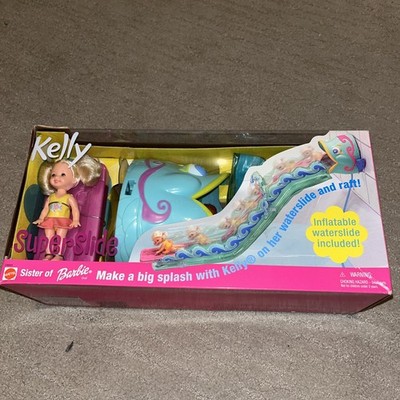 Barbie Kelly Super Slide Playset 1999 Doll Inflatable Waterslide NEW