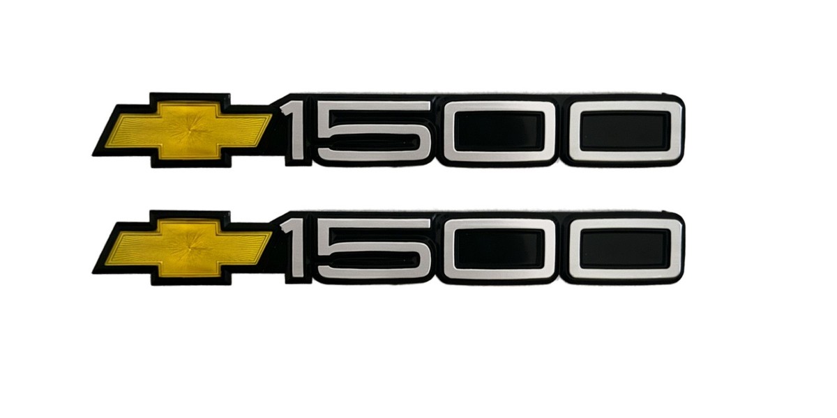 1988-1998 Chevrolet C/K 1500 Pair of Gold Door Emblems Left and