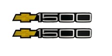 1988-1998 Chevrolet Ck 1500 Pair Of Gold Door Emblems Left And Right Side