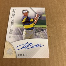 2013 SP Authentic Rookies AUTO SP /699 DH Lee RC #98 Golf Card (f3)