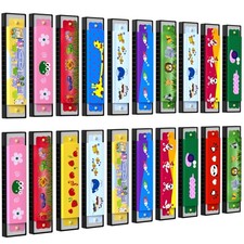 20 Pcs Harmonica for Kids Birthday Party Favor Musical 20 pcs, Colourful