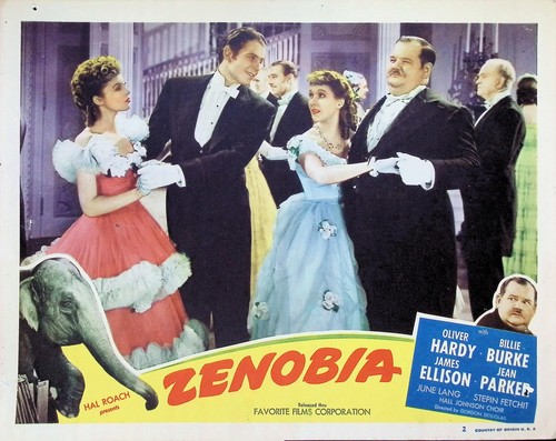Vintage ZENOBIA Lobby Card 1940s Oliver Hardy Billie Burke James Ellison #2