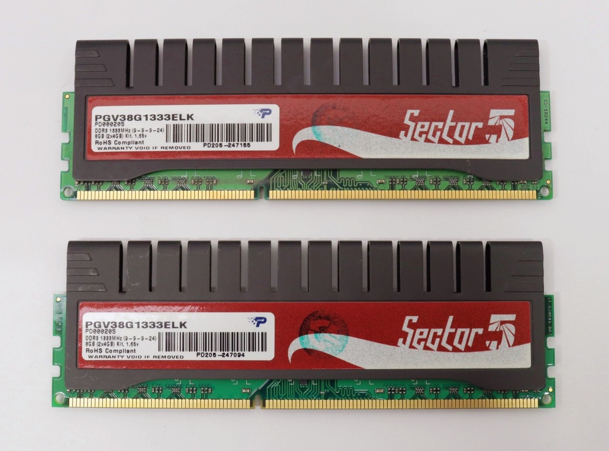 Patriot Sector 5 8GB (2x4GB) PC3-10600 DDR3 1333MHz