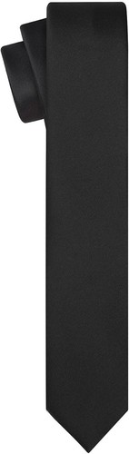 KissTies Boys Tie Satin Necktie For Teens Ties + Gift Box Black - Picture 2 of 6