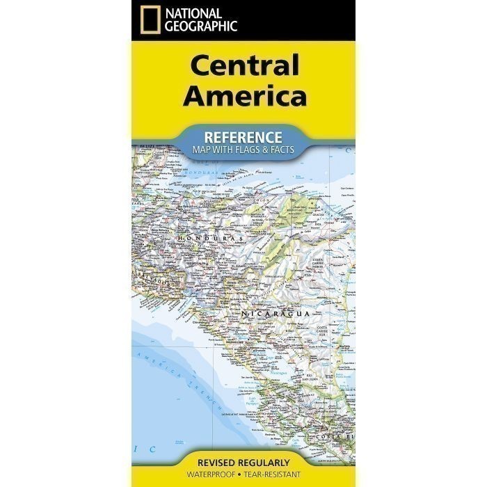 National Geographic Central America Map - folded with flags | Map | 2026 - Image 2