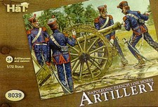 1/72 Napoleonic French Line Horse Artillery 24 w/4 Cannons 